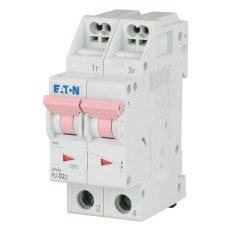 PLI-D2/2 Jistič PLI (bezšroubové svorky nahoře) char D 2-pólový 10kA 2A 101301