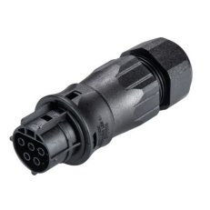 zásuvka na kabel gesis RST, 5-pól, průchodka 13-18mm, šroubové svorky, černá