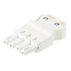 zásuvka na kabel, 4-pól, šroubové svorky, gesis, bílá WIELAND 92.943.3053.0