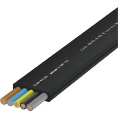 plochý kabel 5 x 2,5mm2, černý WIELAND 00.710.0307.1