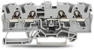 Svorka pro moduly 4 vodiče s diodou 1N5408 šedá 4mm2 WAGO 2004-1411/1000-401