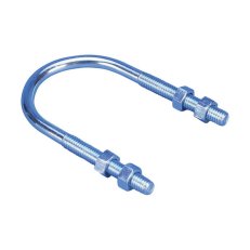 U-šroub, galvanicky pokovená ocel, 76 mm, trubka 2 1/2', 65 DN, M8 závitová tyč