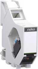 Data zásuvka na DIN-lištu RJ45 STP (stíněné) CAT.5E PoE NIKO 650-14556