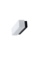 Přisazené LED svítidlo se skleněným stínidlem OSMONT FLORA 2 8W IP43II 3K černá