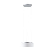 Závěsné LED svítidlo se skleněným stínidlem OSMONT ERIS LE2 13W IP40 3K stříbro