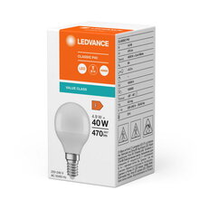 Světelný zdroj LEDVANCE LED CLASSIC P V 4.9W 840 Frosted E14