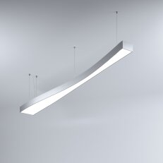 LED Svítidlo MI-WAVE-03, 52W, 3000K, bez trafa, 24VDC, IP20, stříbrná