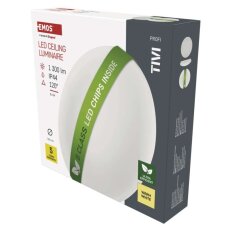 LED přisazené svítidlo TIVI B CLASS kruhové bílé 8,6W IP44 teplá EMOS ZM3416