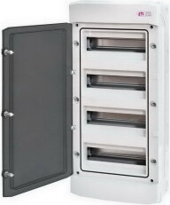 Nástěnná rozvodnice ECH-48PT-s 48M (4x12) IP65 ETI 001100306