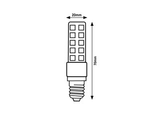 Světelný zdroj SMD LED, E14 T20, 6W, 570lm, 3000K RABALUX 79121