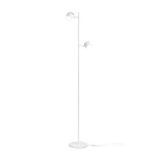 NOVA II stojanová bílá chrom/mléčný akryl 230V LED 2x3.5W 3000K RENDL R14276