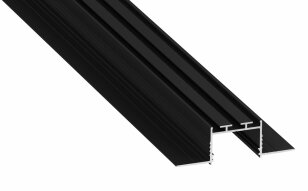 Vestavný hliníkový profil AL-PROFIL AKIN BLACK ANODIZED 2M GREENLUX GXLP2125