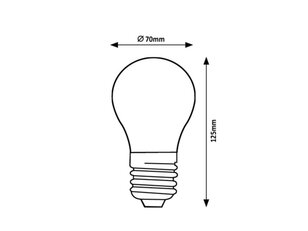 Světelný zdroj Filament LED, E27 A70, 18W, 2452lm, 4000K RABALUX 79203
