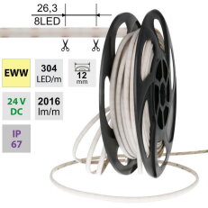 LED pásek SOB EWW, 304LED/m, 19W/m,5M