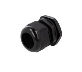 Těsnící vývodka s maticí černá, PG 7 ERKO PG 7 C