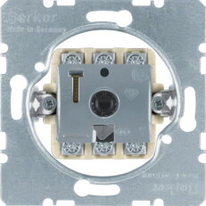 Spínač, otočný žaluziový, řazení 1+1, 10 A, 250V, (2-pólový), modul přístroje