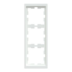 Rámeček Merten D-Life, trojnásobný, lotus white, lesklý plast MEG4030-6535