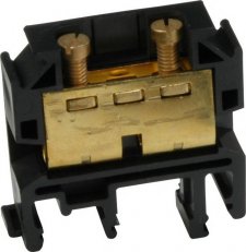 Řadová svorkovnice, černá, maximální průřez vodiče 1,5mm2 RSDPS-00/5