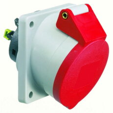 Zásuvka vestavná 16A 5p 400V IP44 6h Quick-Connect BALS 12741