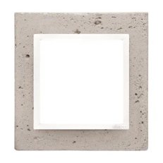Rámeček 1 -násobný Simon 54 Nature, IP20/IP44, beton světlý/bílá DRN1/91