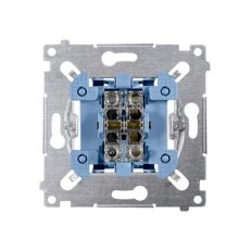 Tlačítko jednoduché žaluziové (přístroj) 10A 250V, řazení 1/0+1/0 SZP1M