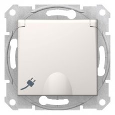 Sedna Zásuvka Schuko 2P+PE, clonky, Cream SCHNEIDER SDN3100123