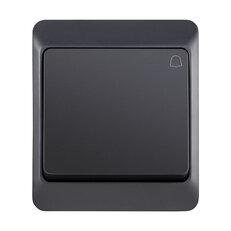 Tlačítko GALATEA IP44 symbol ''zvonek'' č.1/0 (antracit) FAMATEL 5337-07