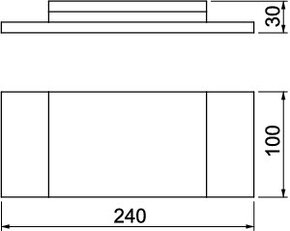 OBO 7215545 Nástěnný krycí rámeček BSK-K1016