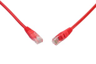 Patch kabel CAT5E UTP PVC 2m červený non-snag-proof SOLARIX 28360209