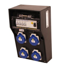 Zásuvková skříň RB40000000.1 /4015  RubberBOX IP65 jištěná s chráničem 40/4/003