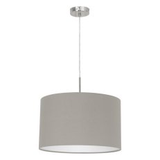 Závěsné svítidlo PASTERI d380 matný nikl/šedohnědá 60W IP20 EGLO 31572
