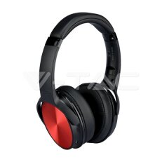 Bluetooth Wireless Headphone With Rotable Head 500mAh Red W/BAG VT-6322 SKU7729