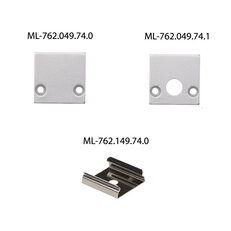 Přisazený hliníkový profil PC1 25x25mm bez difuzoru 1m MCLED ML-761.149.74.1