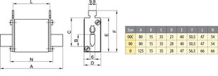 Nožová pojistka M00C UQU-N 10A/690V ETI 004331019