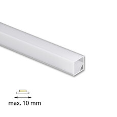 Rohový hliníkový profil RD2, 16x16mm, mléčný difuz., 1m MCLED ML-761.008.74.1