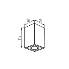 Přisazené svítidlo GORD XS DLP-50-B, KANLUX 25476