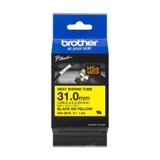 BROTHER HSE-661E, bužírka žlutá / černá (31 mm)