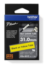Bužírka BROTHER HSE-661E, bužírka žlutá/černá (31 mm)