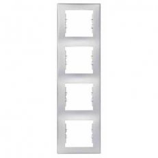 Sedna Rámeček čtyřnásobný vertikální, Aluminium SCHNEIDER SDN5802060