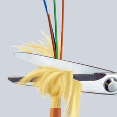 Nůžky na vlákna z materiálu KEVLAR 160 mm KNIPEX 95 03 160 SB