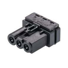 zásuvka do plošného spoje, 3-pól, horizontální, gesis mini, černý