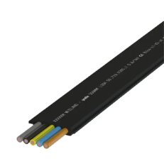 plochý kabel 5 x 6mm2, bezhalogenový, černý WIELAND 00.729.0305.1