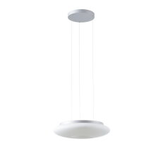 Závěsné LED svítidlo se skleněným stínidlem SATURN LE2 31W IP20 DALI 4K stříbro