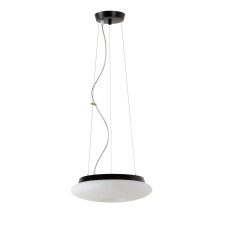 Závěsné LED svítidlo se skleněným stínidlem OSMONT SATURN L1 16W IP20 3K černá
