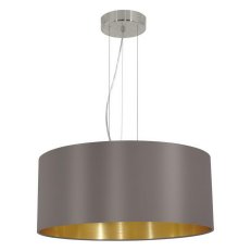 Závěsné svítidlo MASERLO d530 matný nikl/cappuccino 180W IP20 EGLO 31608