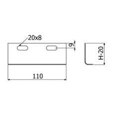Spojka žlabu LINEAR+  SL-1B 60 ''SZ'' ARKYS ARB-14211006