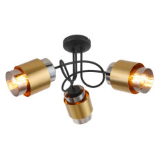 Stropní svítidlo MILLEY černá 3x E27 40W 230V GLOBO 15560-3D