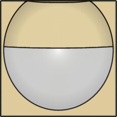 NHC Senzor detektoru pohybu 180° - ALU GOLD NIKO 221-55511