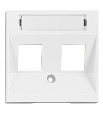 Kryt datové zásuvky 2x RJ45, bílý SCHRACK EV104304--