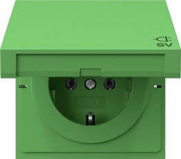 SCHUKO ZV oti.SV F100 zelená GIRA 4454707